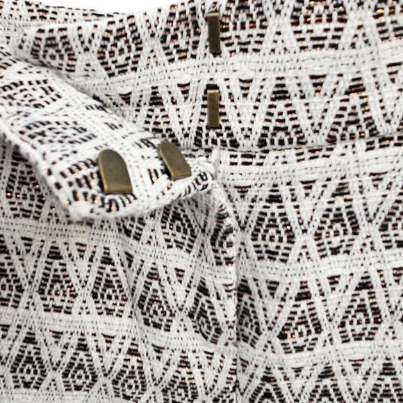 Ann Taylor LOFT Womens 00 Metallic Bronze Geometric Boho The Riviera Shorts - Picture 5 of 12
